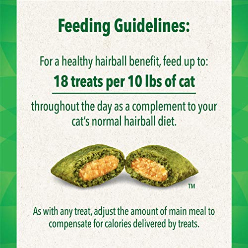 FELINE GREENIES SMARTBITES Hairball Control Crunchy and Soft Natu...