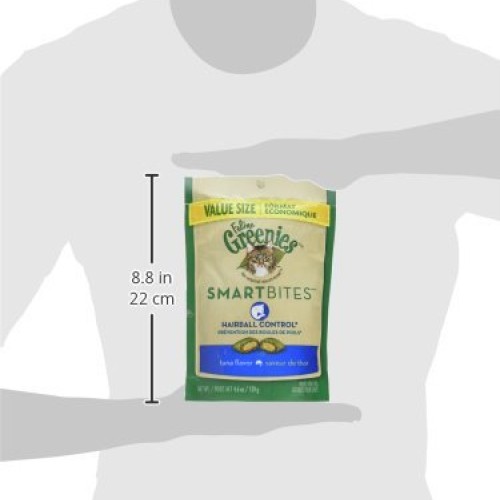 Feline Greenies SMARTBITES Hairball Control Tuna 4.6 oz 3 Pack