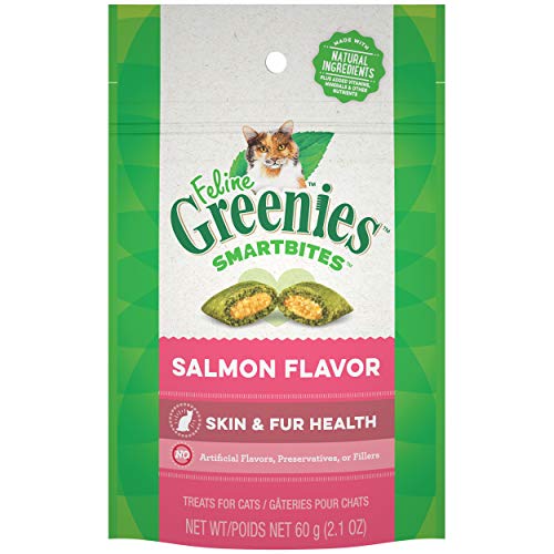 Greenies FELINE GREENIES SMARTBITES Healthy Skin and Fur Cat Trea...