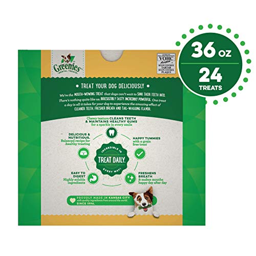 GREENIES Grain Free Large Natural Dog Dental Care Chews Oral Heal...