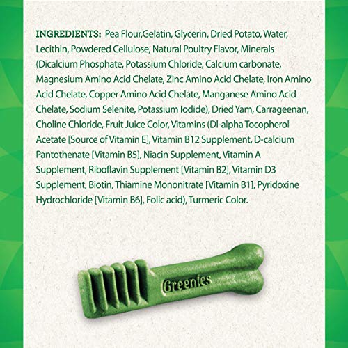 GREENIES Grain Free Large Natural Dog Dental Care Chews Oral Heal...