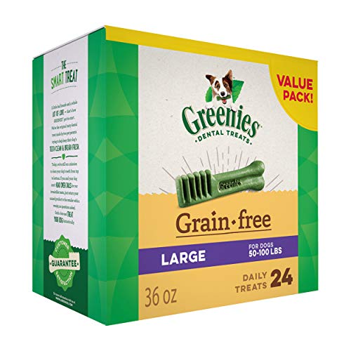 GREENIES Grain Free Large Natural Dog Dental Care Chews Oral Heal...