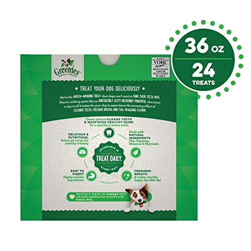 GREENIES Original Large Natural Dog Dental Care Chews Oral Health...