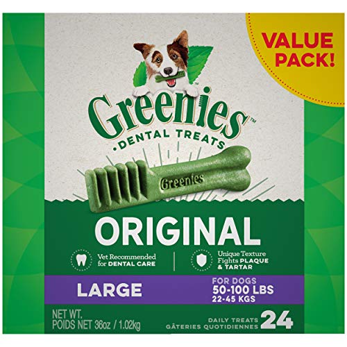 GREENIES Original Large Natural Dog Dental Care Chews Oral Health...