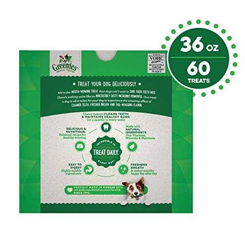 GREENIES Original Petite Natural Dog Dental Care Chews Oral Healt...