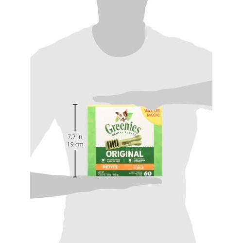 GREENIES Original Petite Natural Dog Dental Care Chews Oral Healt...