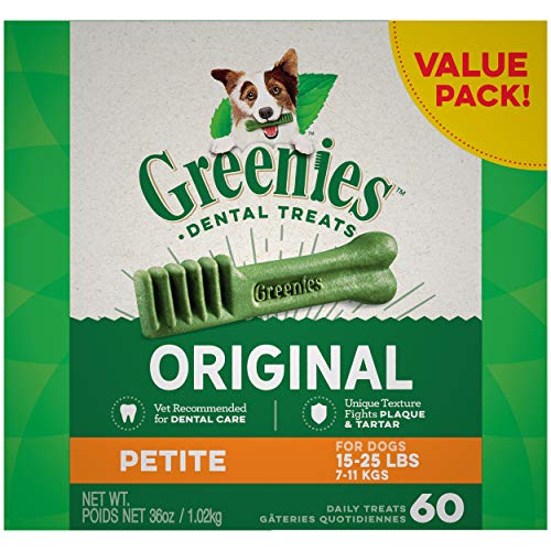 Greenies Original Petite Natural Dog Dental Care Chews Oral Healt...
