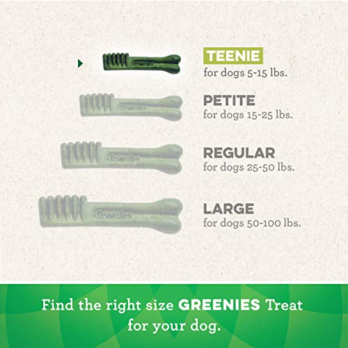 GREENIES Original TEENIE Natural Dog Dental Care Chews Oral Healt...