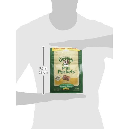 GREENIES PILL POCKETS Capsule Size Natural Dog Treats Chicken Fla...