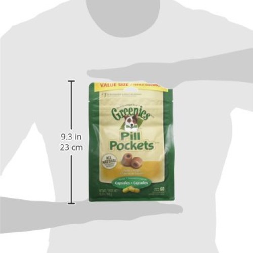 GREENIES PILL POCKETS Capsule Size Natural Dog Treats Chicken Fla...