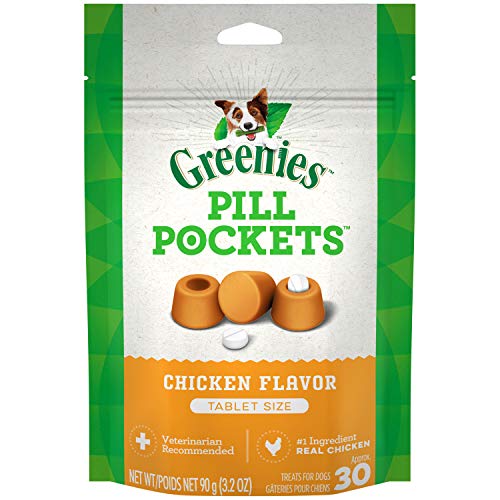 GREENIES PILL POCKETS for Dogs Tablet Size Natural Soft Dog Treat...