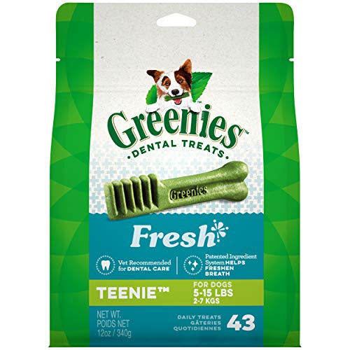 GREENIES TEENIE Natural Dog Dental Care Chews Oral Health Dog Tre...