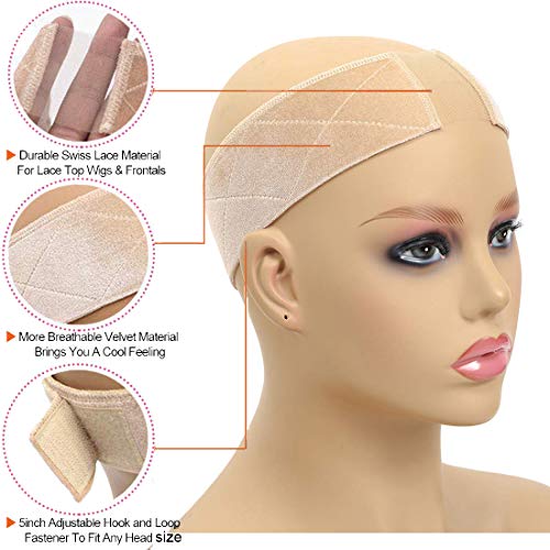 Lace Wig Grip Headband for Women No Slip Velvet Comfortable Adjus...