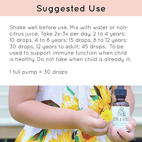 Gryph and IvyRose Forceshield Immune System Support for Kids - As...
