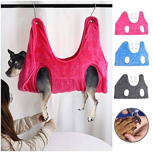 GSJDD Dog Grooming Sling, Pet Hammock Assistant 2 in 1 Dry Towel,...