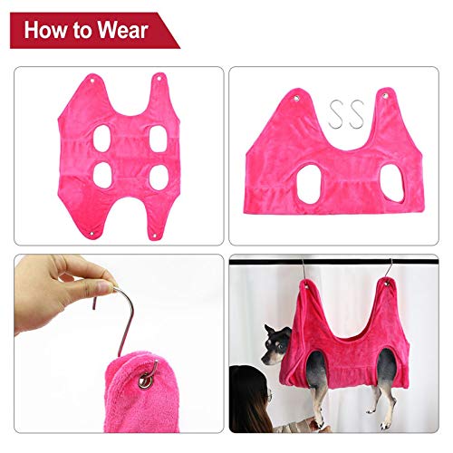 GSJDD Dog Grooming Sling, Pet Hammock Assistant 2 in 1 Dry Towel,...
