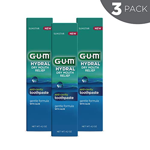 GUM-1804R Hydral Anti-Cavity Toothpaste, Gentle Mint Formula, SLS...