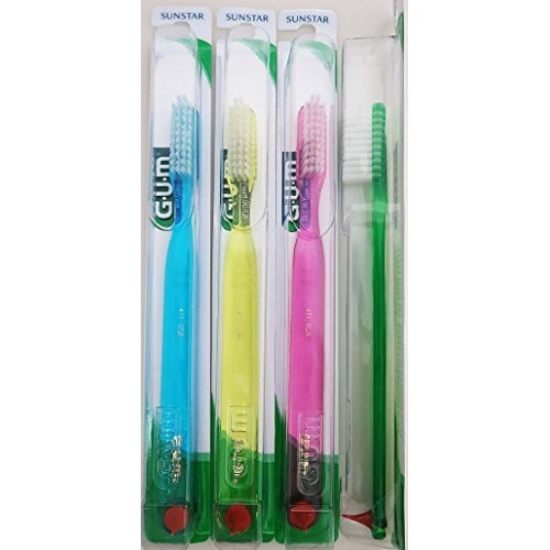 GUM 411 Classic Toothbrush Full - Soft - With Stimulator 12 Pack