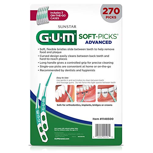 GUM-6505A Soft-Picks Advanced Dental Picks Pack of 270