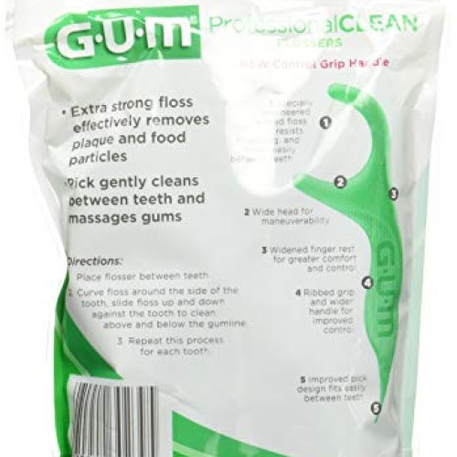Gum Eez-Thru Flossers Mint, 90 count Pack of 3