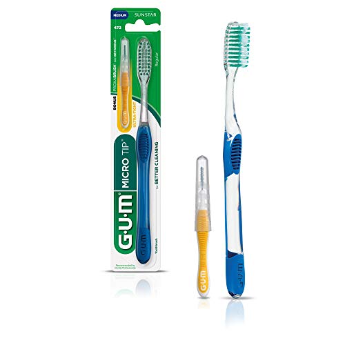 GUM Micro Tip Toothbrush Medium Full