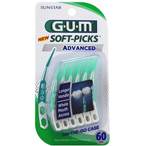 GUM Soft-Picks Advanced, 60 Count Pack of 2