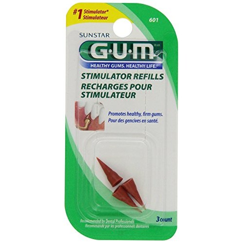 GUM Stimulator Refills 601 3 Each Pack of 10