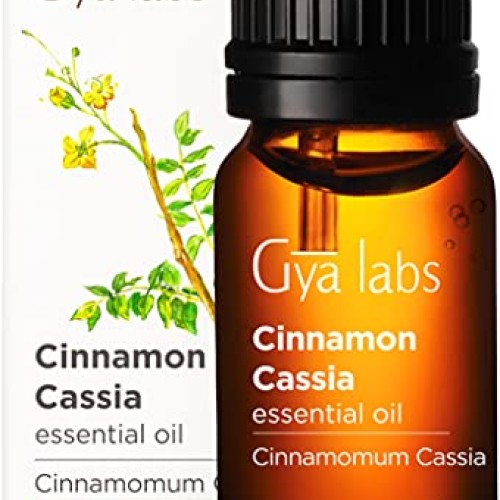Gya Labs Cinnamon Cassia Essential Oil for Pain Relief - Cinnamon...