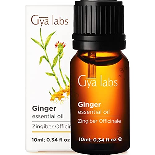 Gya Labs Ginger Essential Oil for Lymphatic Drainage Massage, Swe...