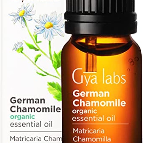 Gya Labs Organic German Chamomile Essential Oil - Breakouts Treat...
