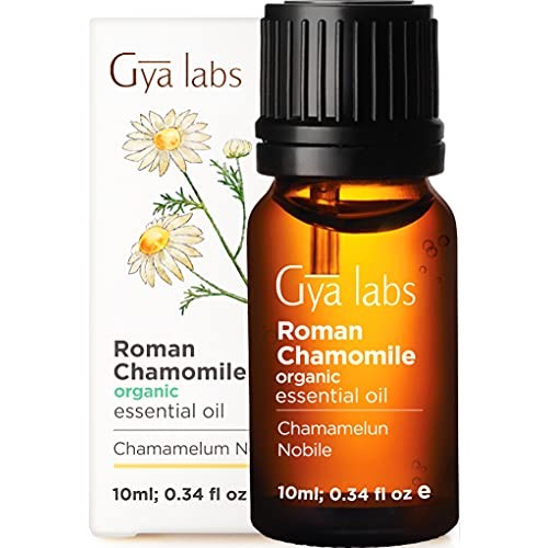 Gya Labs Organic Roman Chamomile Essential Oil - Great for Stress...