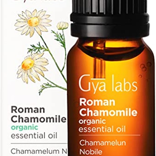 Gya Labs Organic Roman Chamomile Essential Oil - Great for Stress...