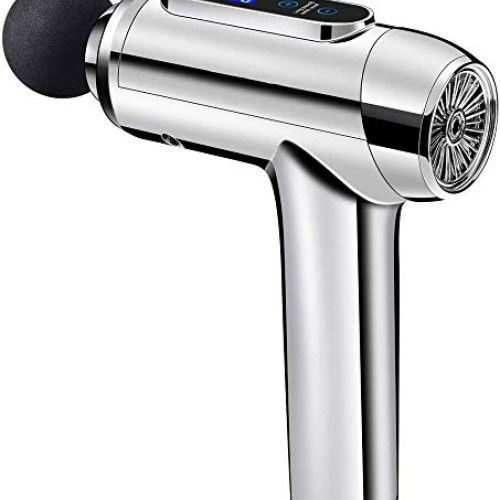 Gymqian Ultra Quiet Portable Fascia Gun Handheld Percussion Massa...