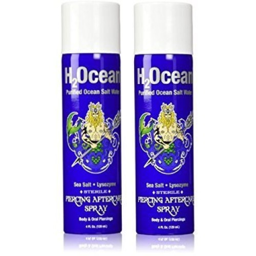 H2Ocean Piercing Aftercare Spray, 4 Ounce Set of 2