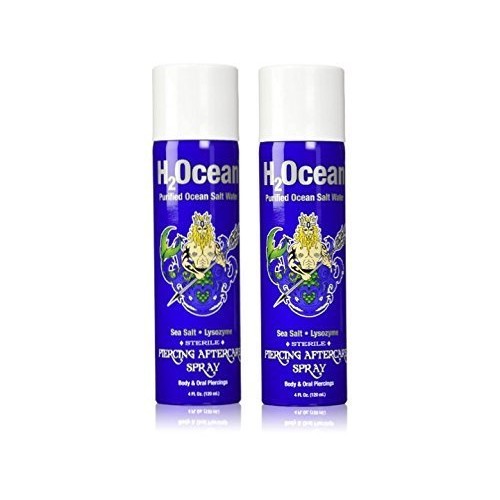 H2Ocean Piercing Aftercare Spray, 4 Ounce Set of 2