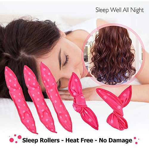30pcs Hair Rollers - HailiCare Foam Hair Roller for Hair DIY - Fl...
