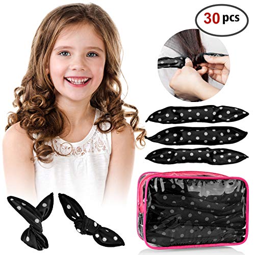 30pcs Hair Rollers - HailiCare Foam Hair Roller for Hair DIY - Fl...