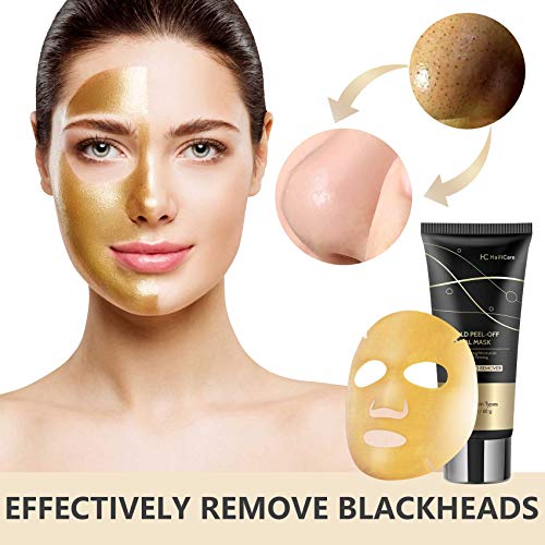 Blackhead Remover Mask, Gold Peel Off Face Mask, Gold Facial Mask...