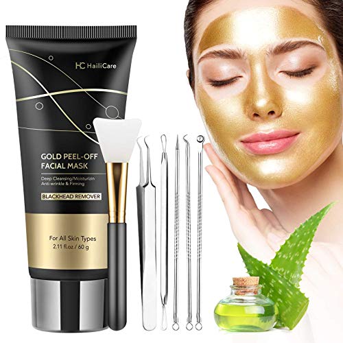 Blackhead Remover Mask, Gold Peel Off Face Mask, Gold Facial Mask...