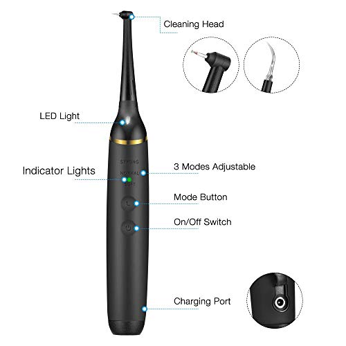 Electric Dental Calculus Remover with LED, HailiCare Tooth Tartar...