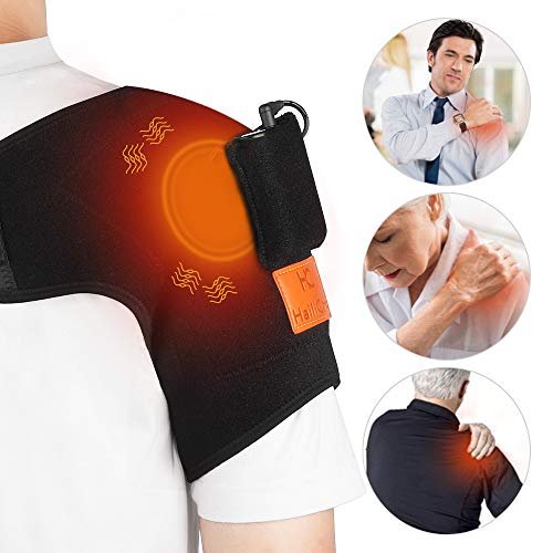 HailiCare Wireless Shoulder Massager Heat Massaging Shoulder Wrap...