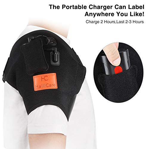 HailiCare Wireless Shoulder Massager Heat Massaging Shoulder Wrap...