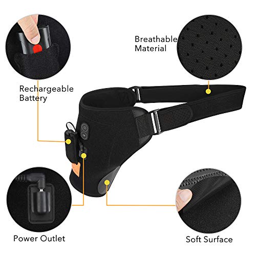 HailiCare Wireless Shoulder Massager Heat Massaging Shoulder Wrap...