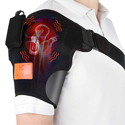 HailiCare Wireless Shoulder Massager Heat Massaging Shoulder Wrap...