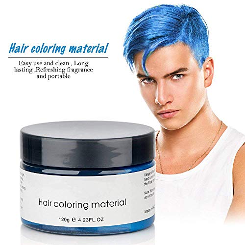 Hair Color Wax Instant Blue Unisex Hair Dye Wax 4.23 oz Temporary...