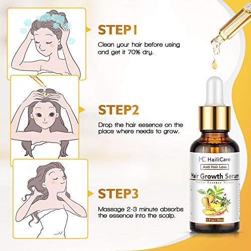 Hair Growth Serum, Ginger Hair Growth Oil, Anti Hair Loss Serum, ...