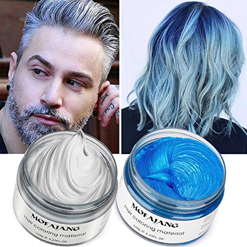 Temporary Hair Color Wax, 2 in 1 Hair Coloring Wax, Hairstyle Cre...