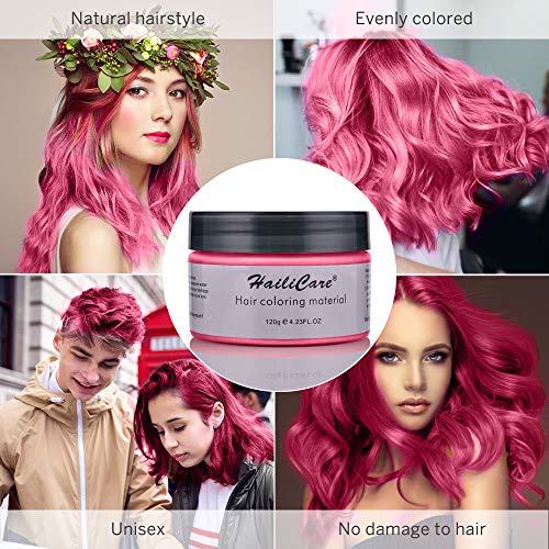 Temporary Hair Color Wax HailiCare 4 Colors in 1 Wash Out Hair Dy...