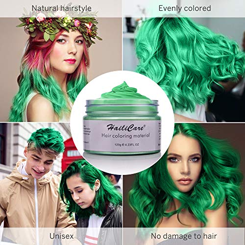 Temporary Hair Color Wax HailiCare 4 Colors in 1 Wash Out Hair Dy...