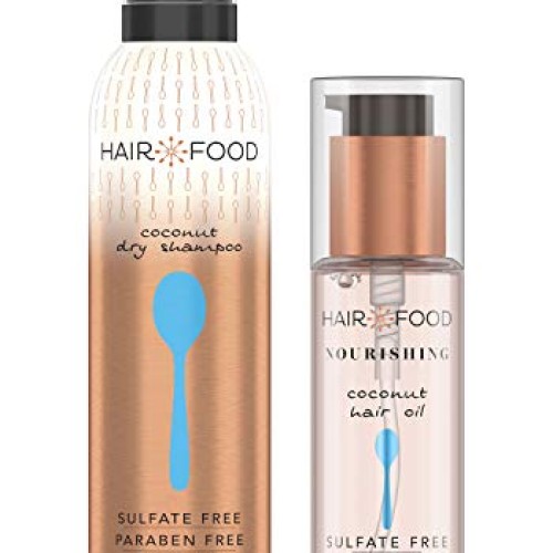 Hair Food Sulfate Free Dry Shampoo and Hair Oil, Nourishing Formu...